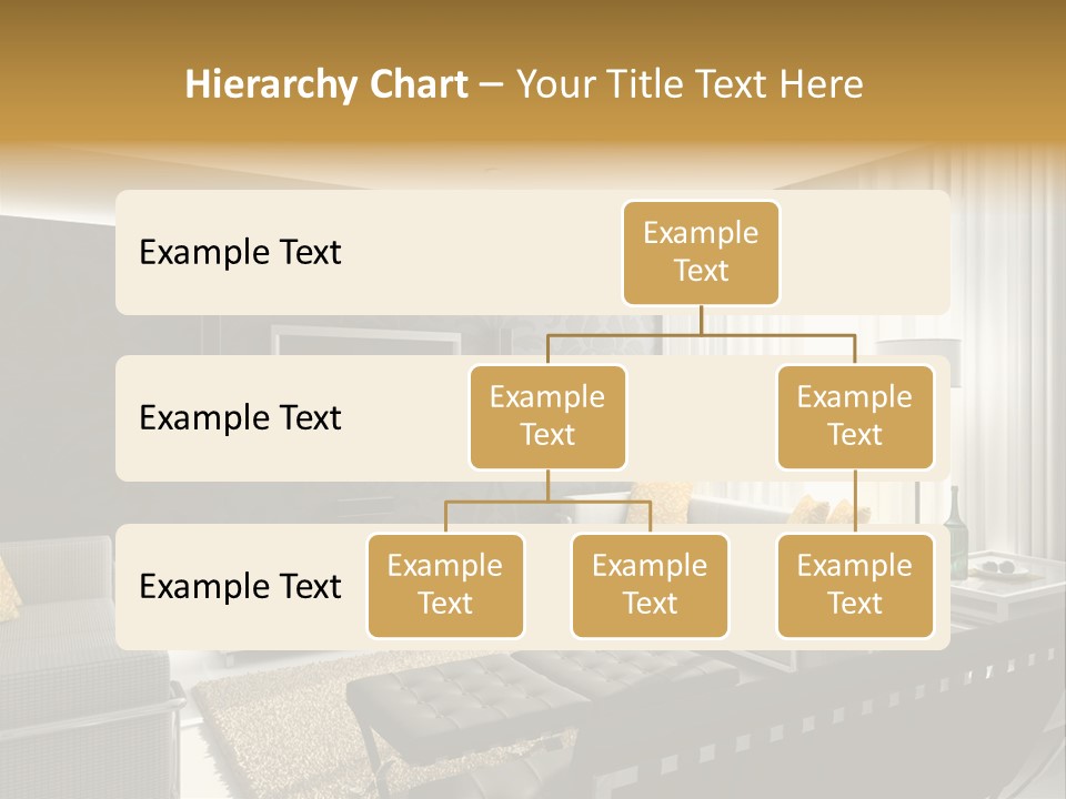 A Living Room Filled With Furniture And A Flat Screen Tv PowerPoint Template