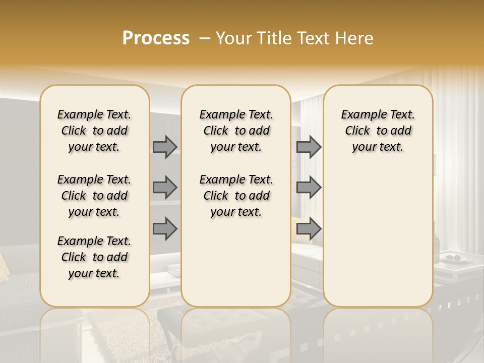 A Living Room Filled With Furniture And A Flat Screen Tv PowerPoint Template