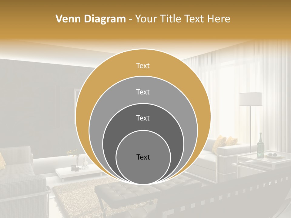 A Living Room Filled With Furniture And A Flat Screen Tv PowerPoint Template