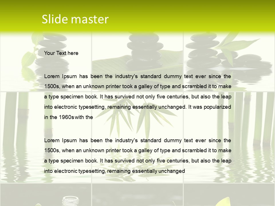Treatment Oil Leaf PowerPoint Template
