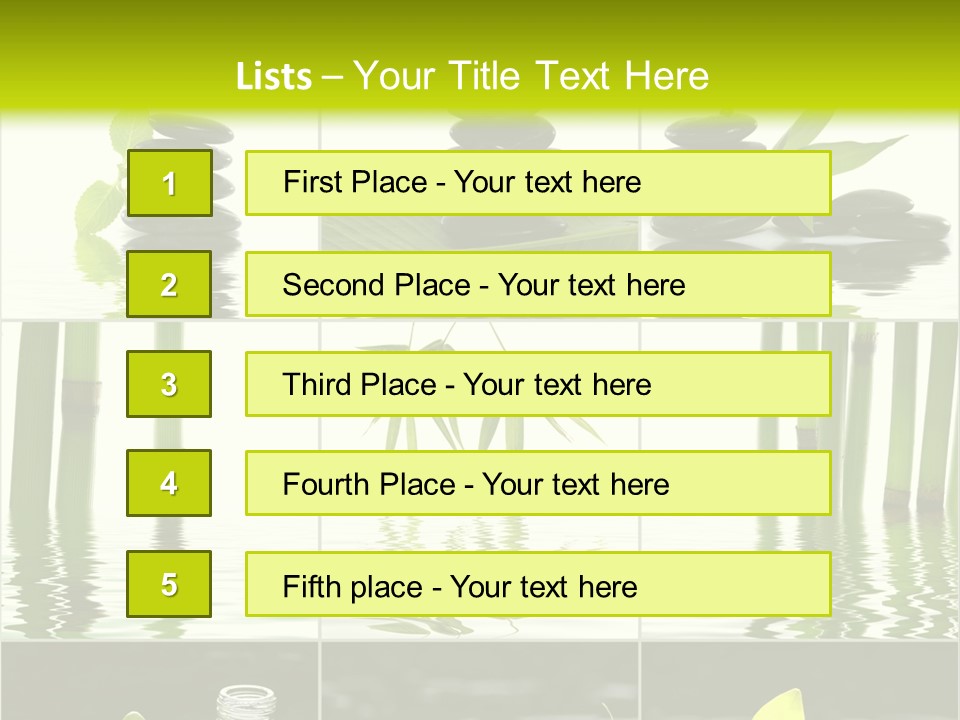 Treatment Oil Leaf PowerPoint Template