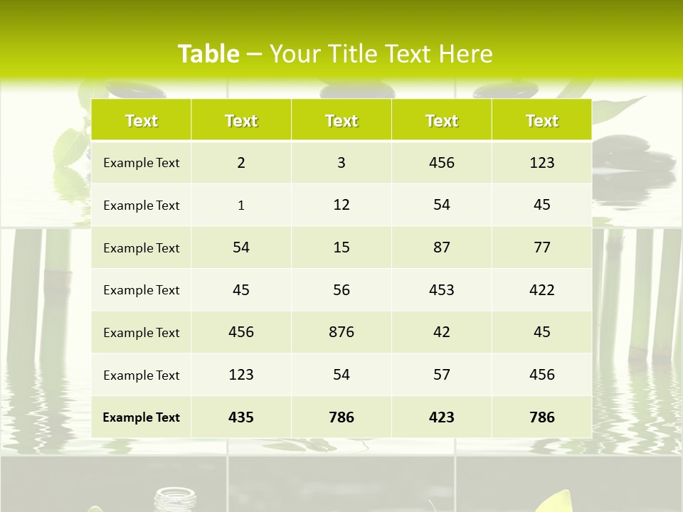 Treatment Oil Leaf PowerPoint Template