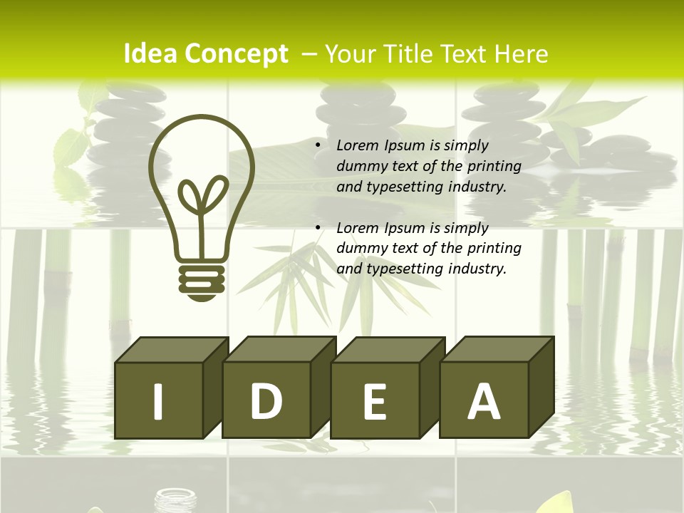 Treatment Oil Leaf PowerPoint Template