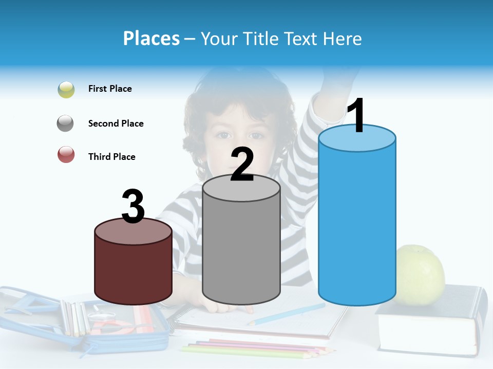 Picture Preschool Student PowerPoint Template