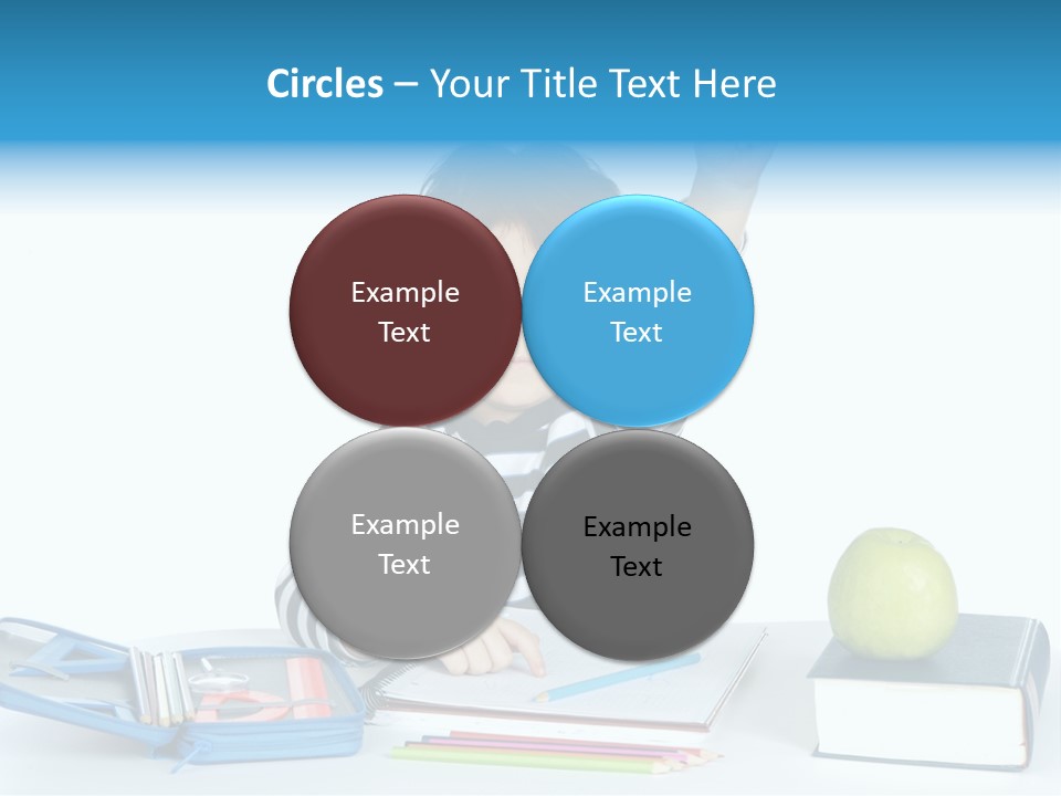 Picture Preschool Student PowerPoint Template