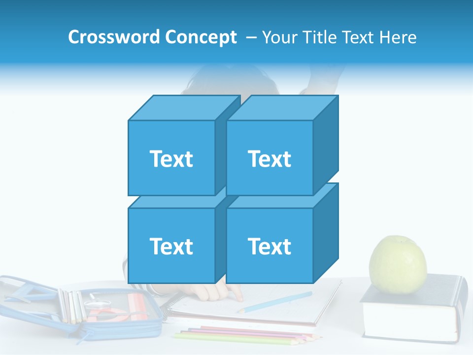 Picture Preschool Student PowerPoint Template