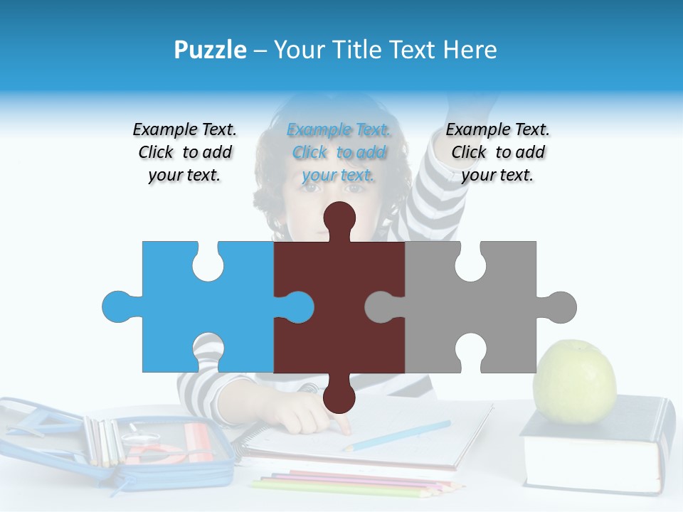 Picture Preschool Student PowerPoint Template