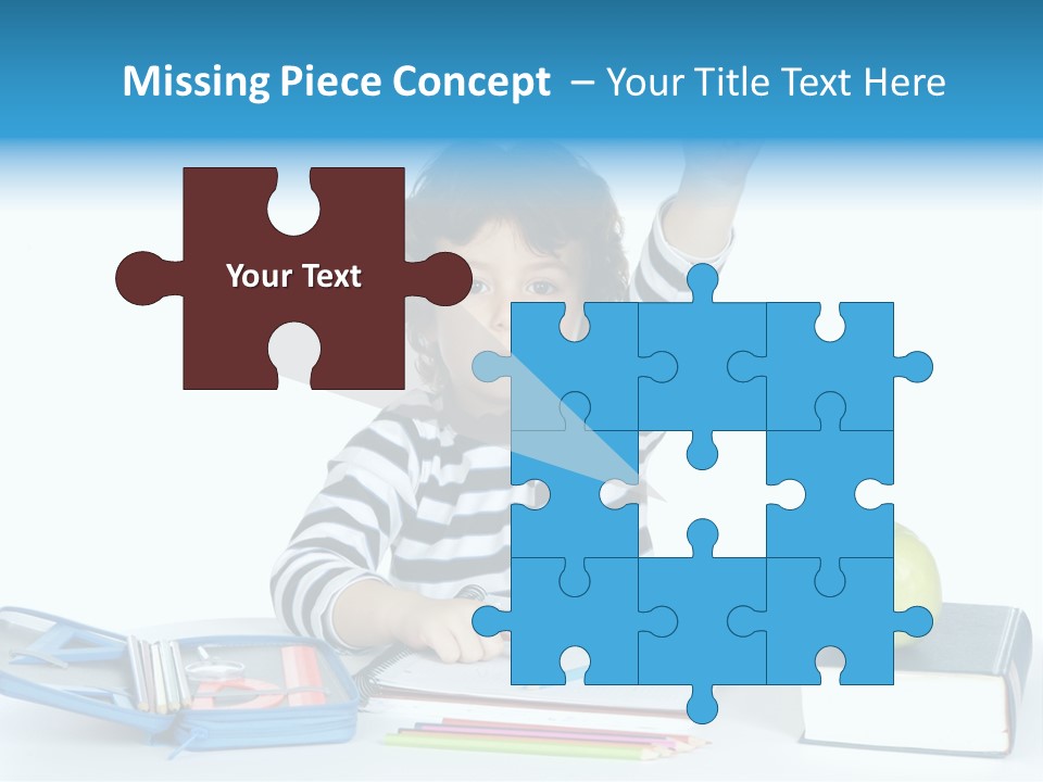 Picture Preschool Student PowerPoint Template