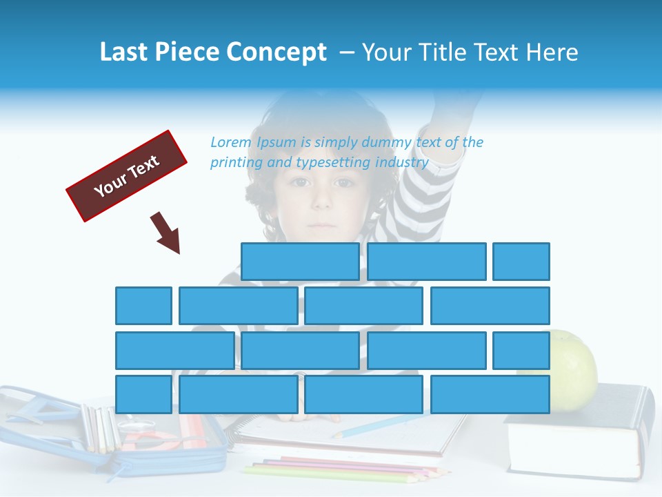 Picture Preschool Student PowerPoint Template