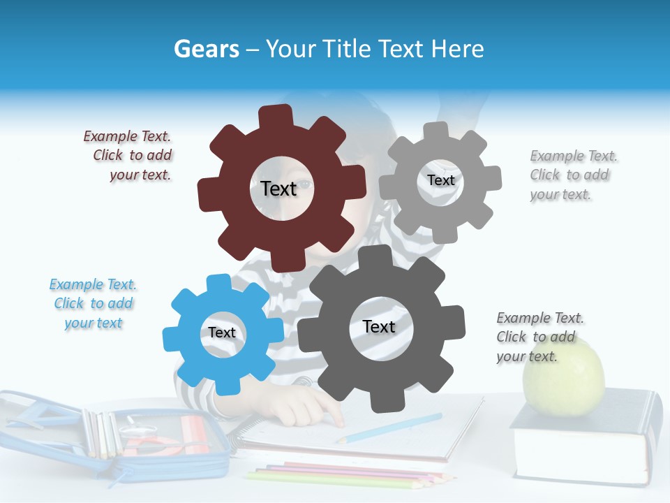 Picture Preschool Student PowerPoint Template