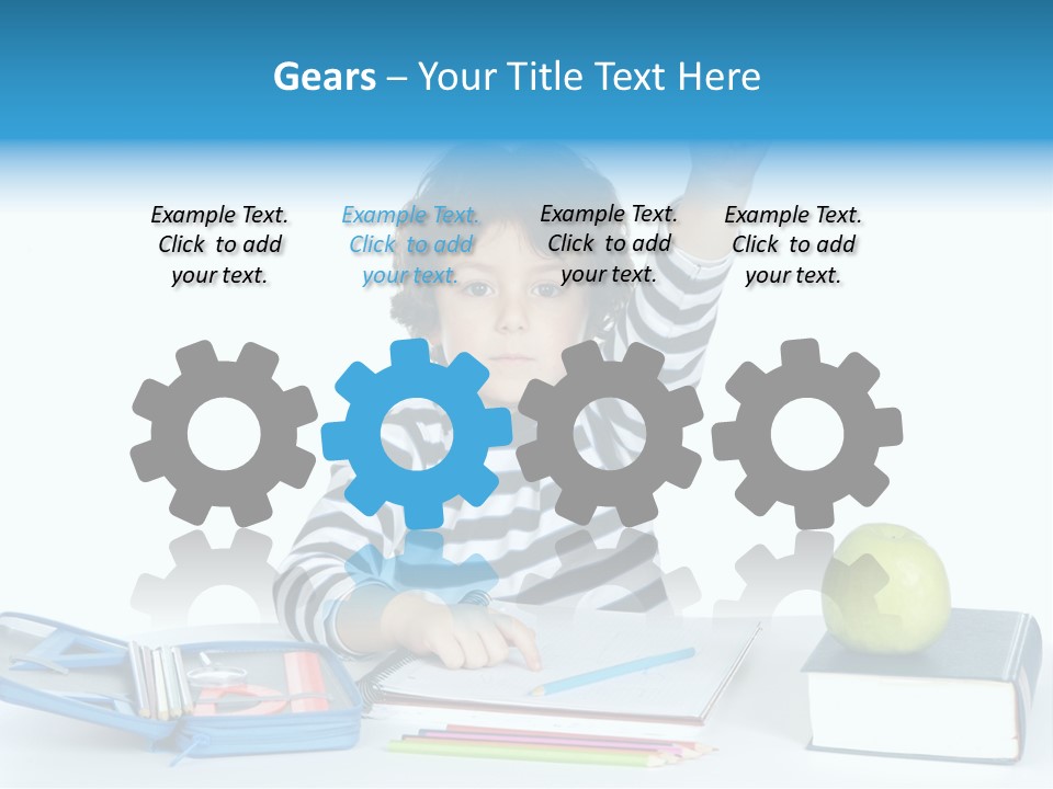 Picture Preschool Student PowerPoint Template