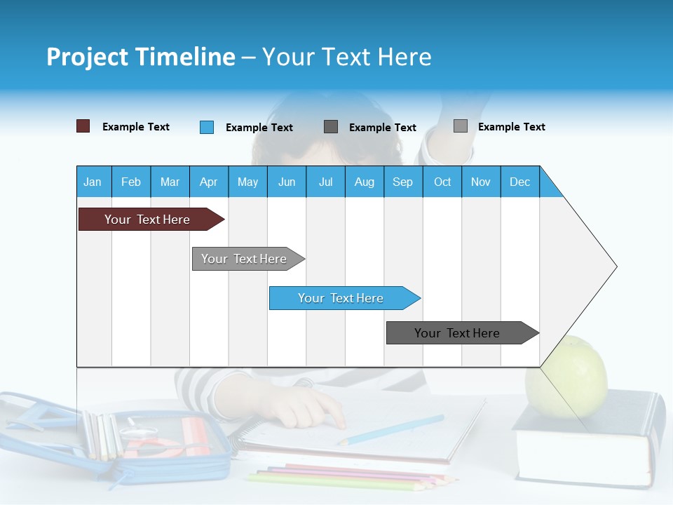 Picture Preschool Student PowerPoint Template