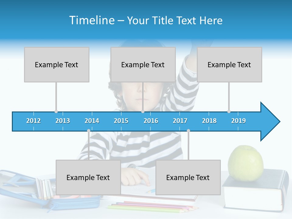 Picture Preschool Student PowerPoint Template