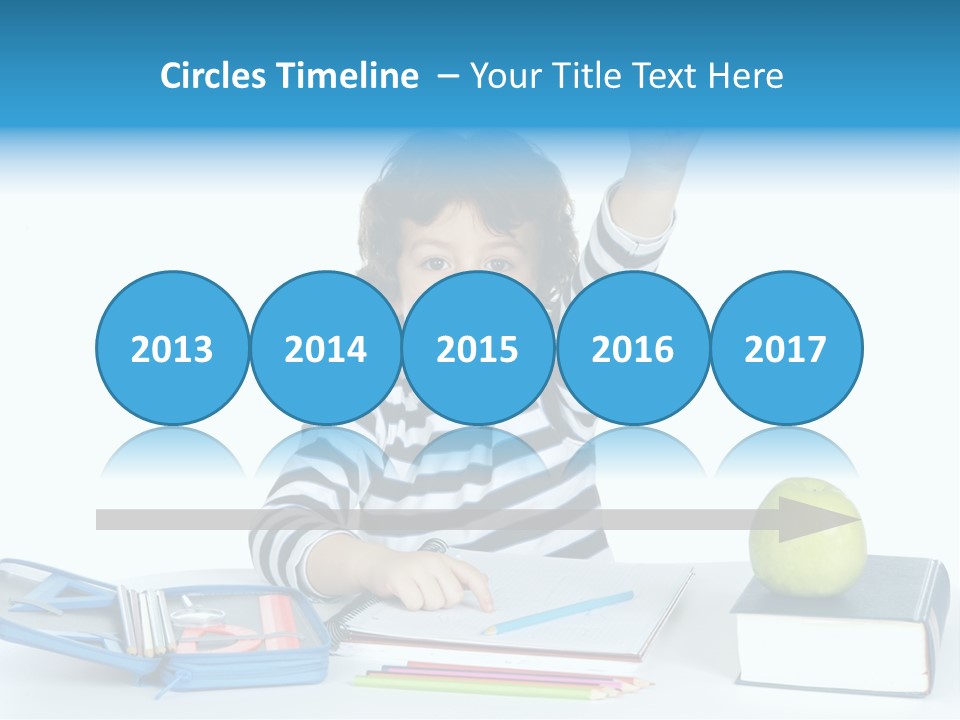 Picture Preschool Student PowerPoint Template