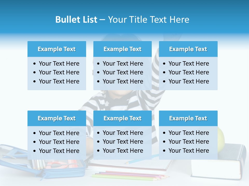 Picture Preschool Student PowerPoint Template