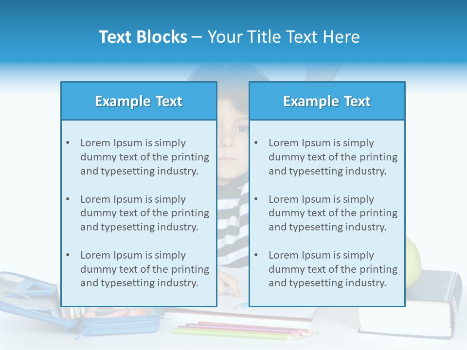 Picture Preschool Student PowerPoint Template