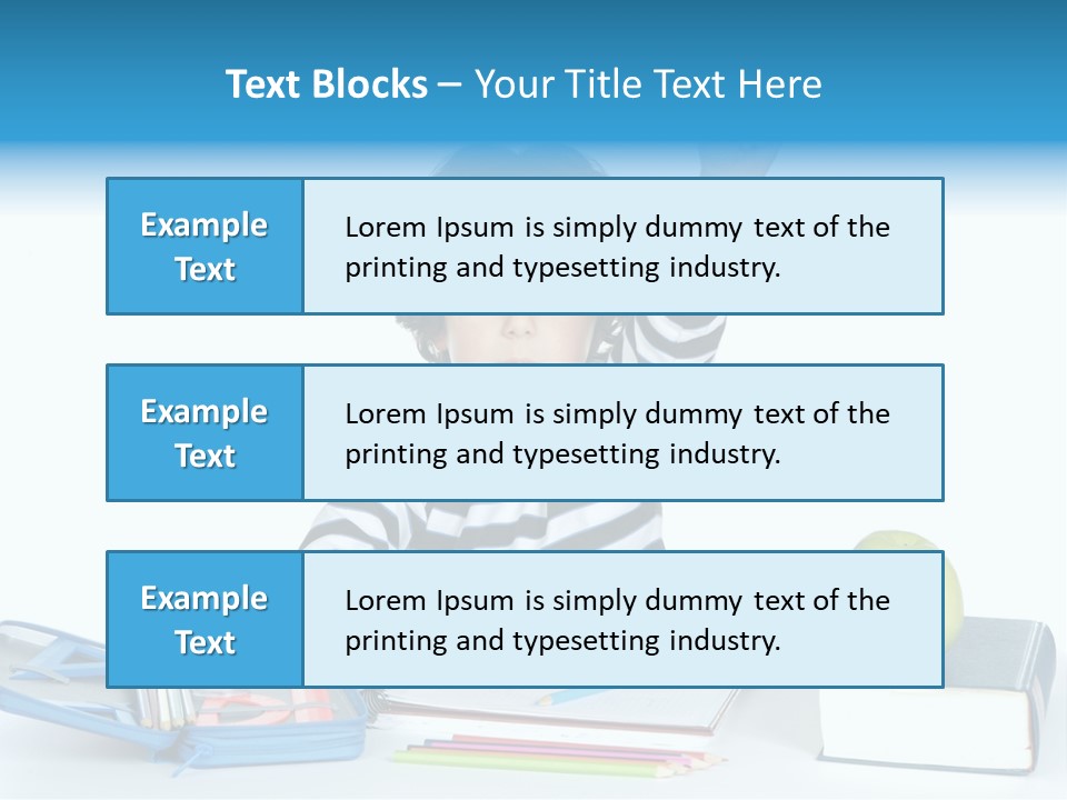 Picture Preschool Student PowerPoint Template