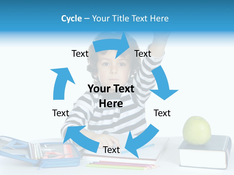 Picture Preschool Student PowerPoint Template