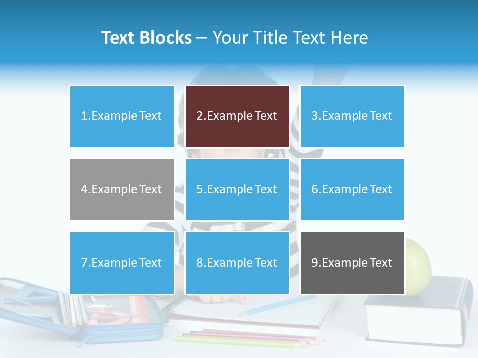 Picture Preschool Student PowerPoint Template