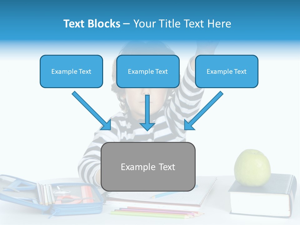 Picture Preschool Student PowerPoint Template