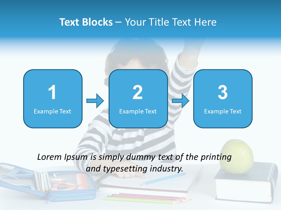 Picture Preschool Student PowerPoint Template