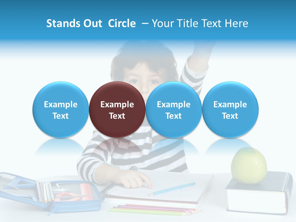 Picture Preschool Student PowerPoint Template