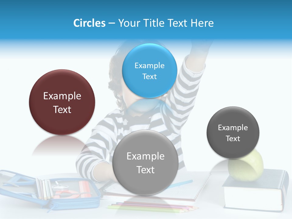 Picture Preschool Student PowerPoint Template