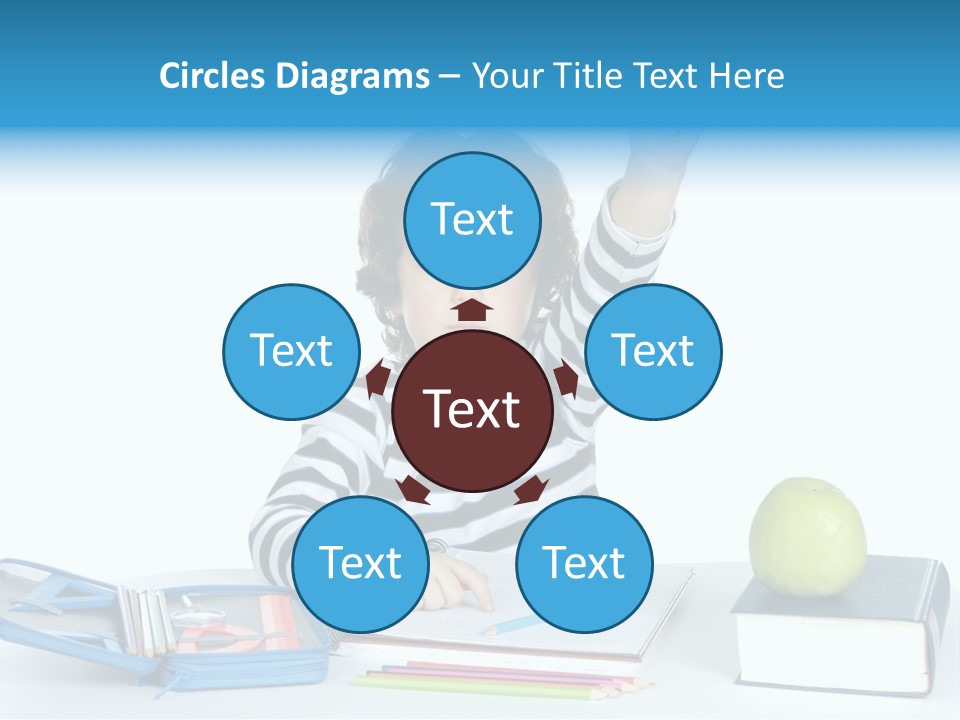 Picture Preschool Student PowerPoint Template