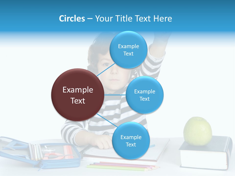 Picture Preschool Student PowerPoint Template