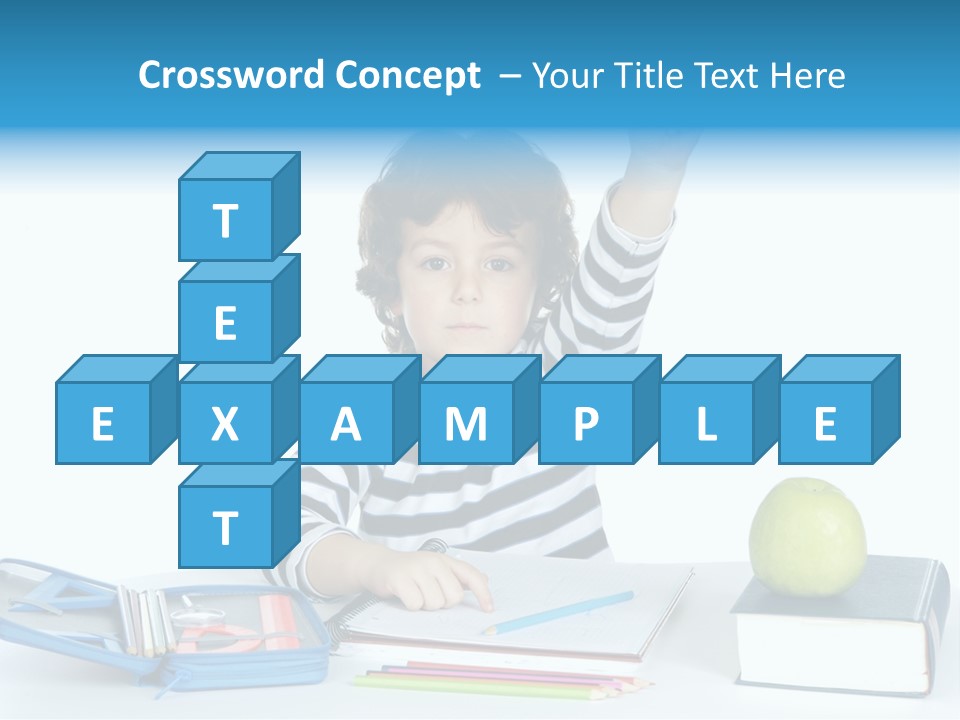 Picture Preschool Student PowerPoint Template