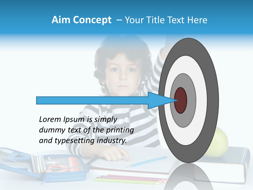 Picture Preschool Student PowerPoint Template