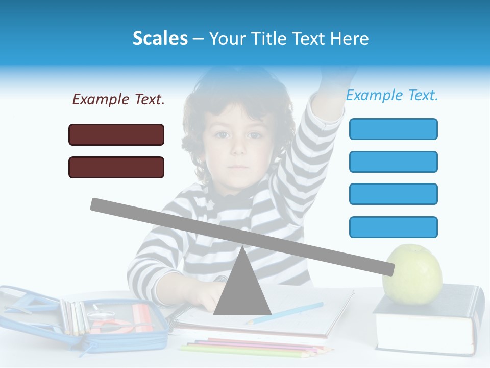 Picture Preschool Student PowerPoint Template