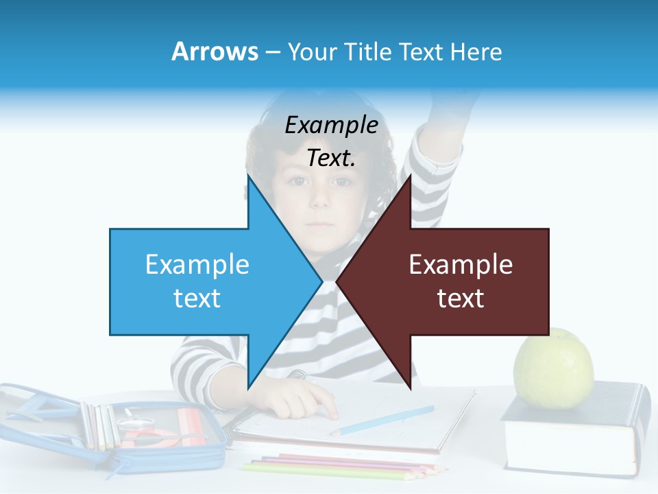 Picture Preschool Student PowerPoint Template