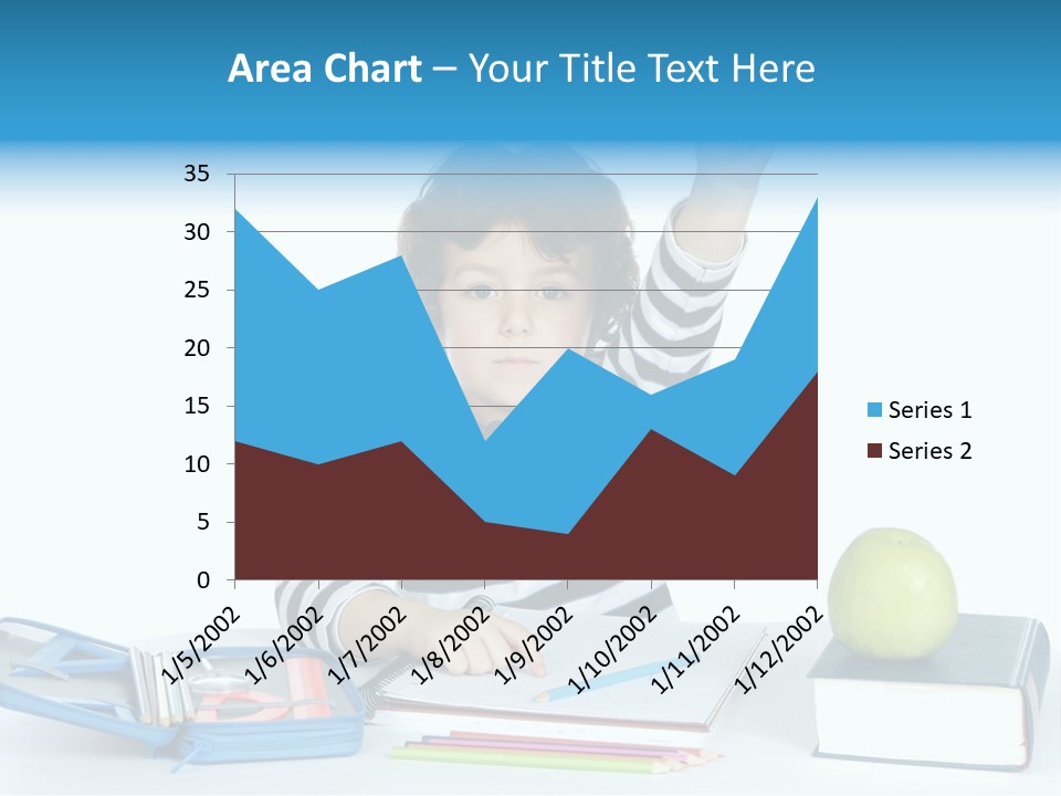Picture Preschool Student PowerPoint Template
