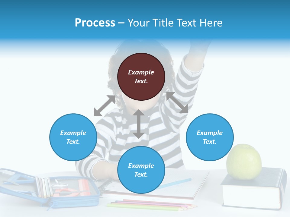 Picture Preschool Student PowerPoint Template