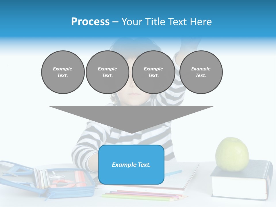 Picture Preschool Student PowerPoint Template