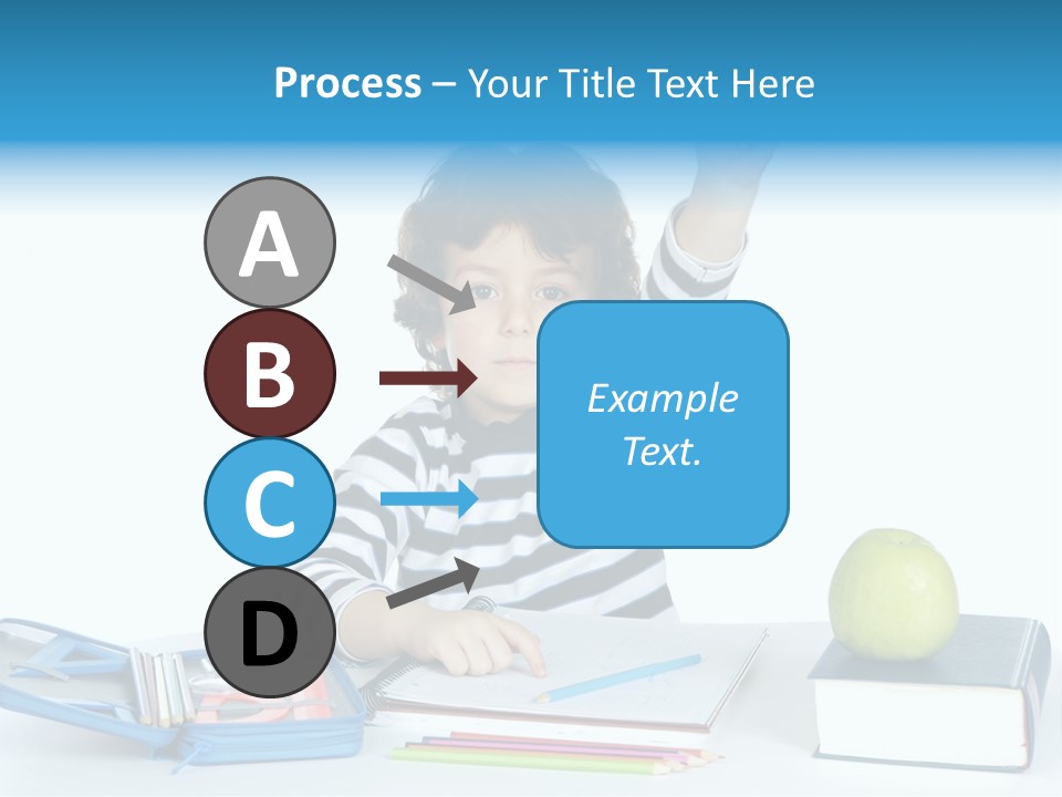 Picture Preschool Student PowerPoint Template