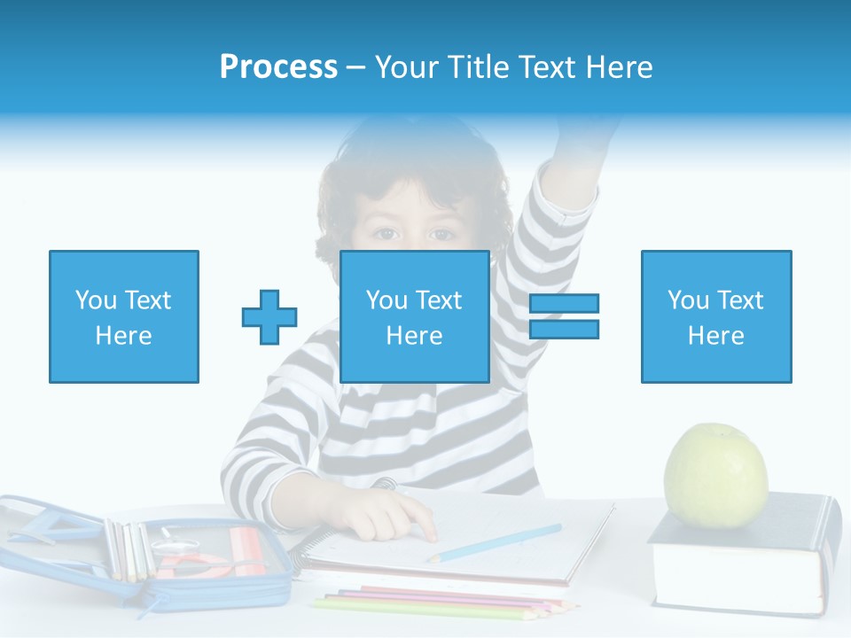 Picture Preschool Student PowerPoint Template