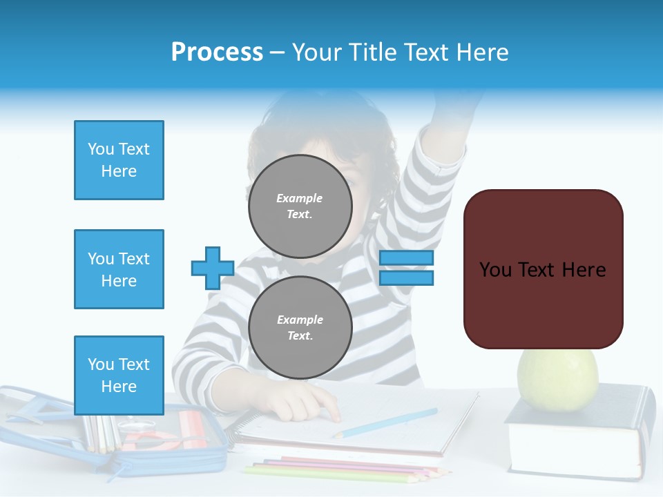 Picture Preschool Student PowerPoint Template