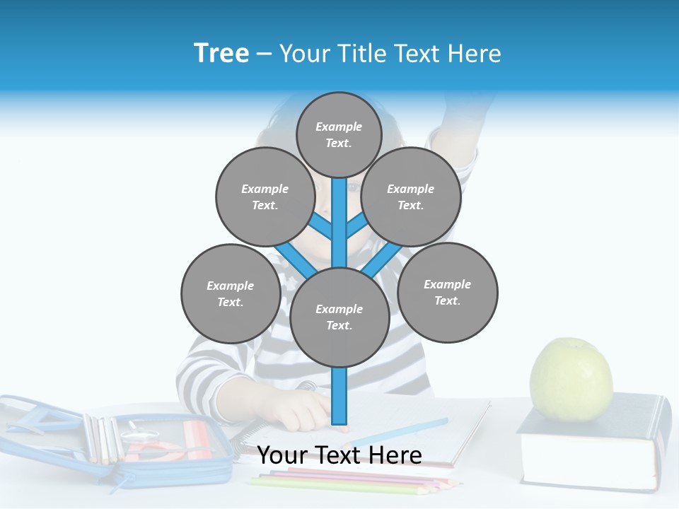 Picture Preschool Student PowerPoint Template