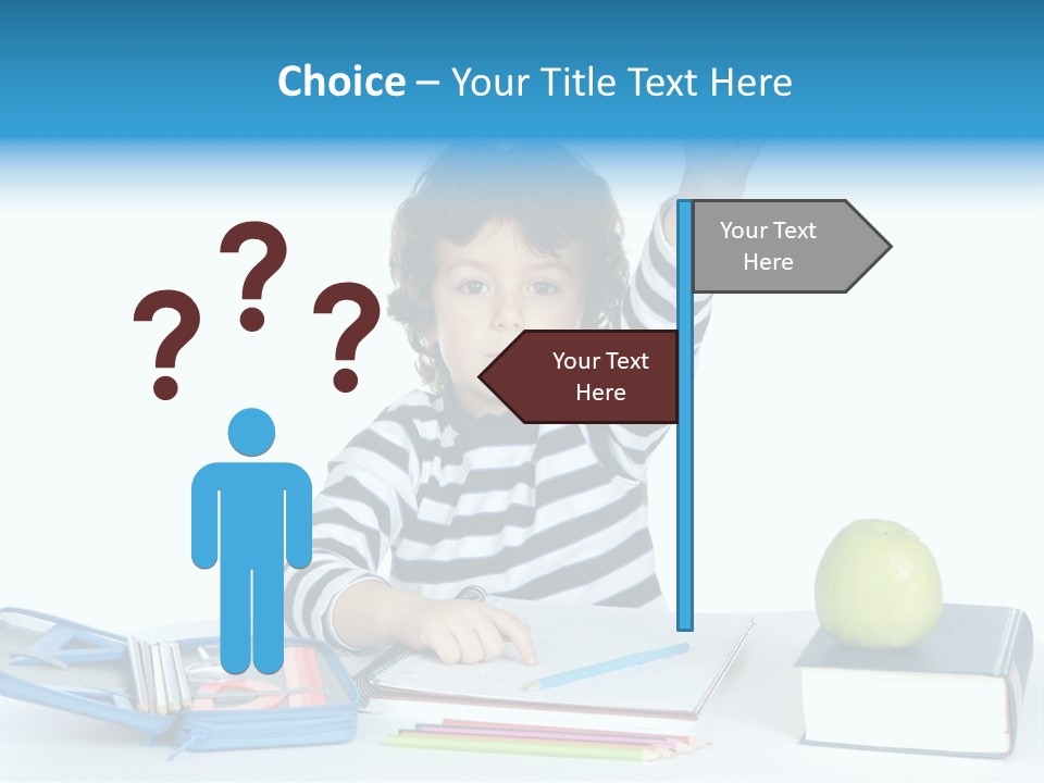 Picture Preschool Student PowerPoint Template