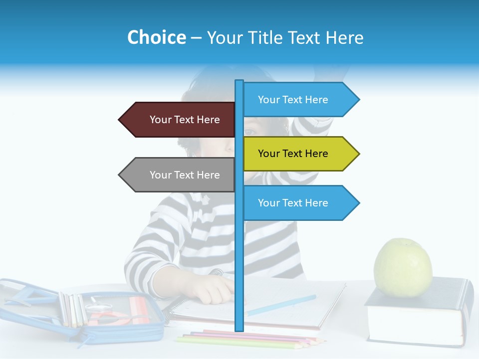 Picture Preschool Student PowerPoint Template