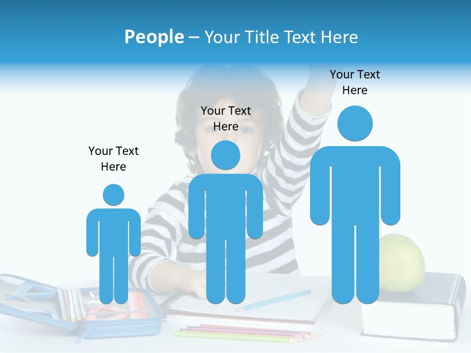 Picture Preschool Student PowerPoint Template