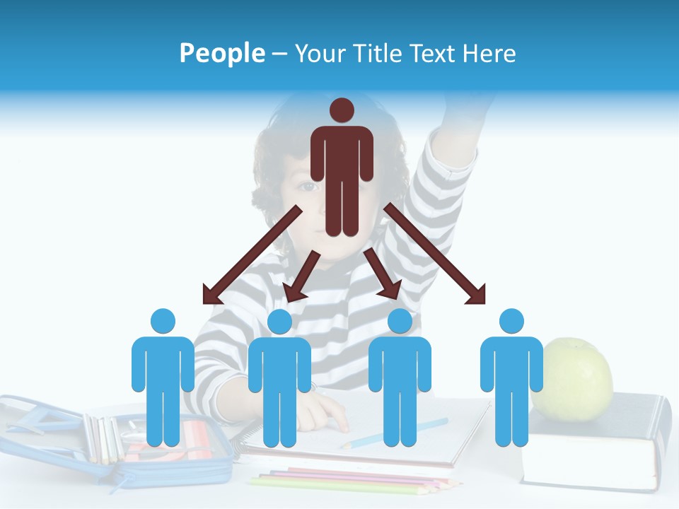 Picture Preschool Student PowerPoint Template