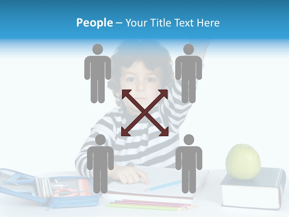 Picture Preschool Student PowerPoint Template