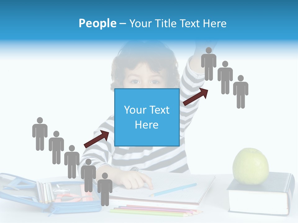 Picture Preschool Student PowerPoint Template