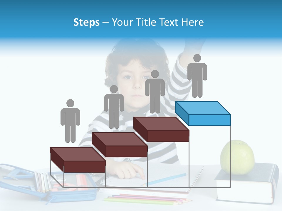 Picture Preschool Student PowerPoint Template