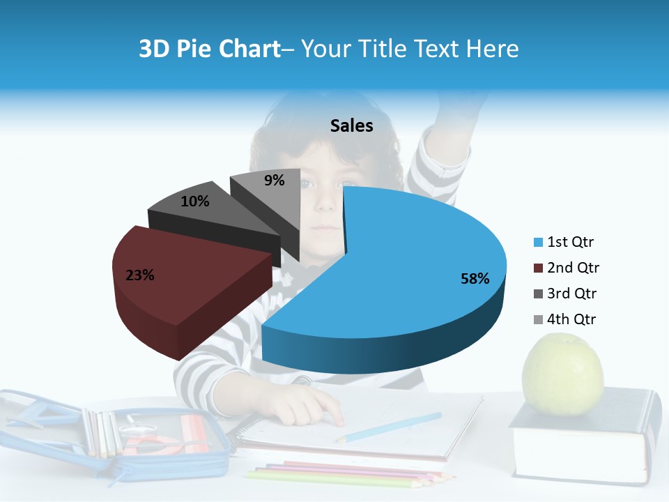 Picture Preschool Student PowerPoint Template
