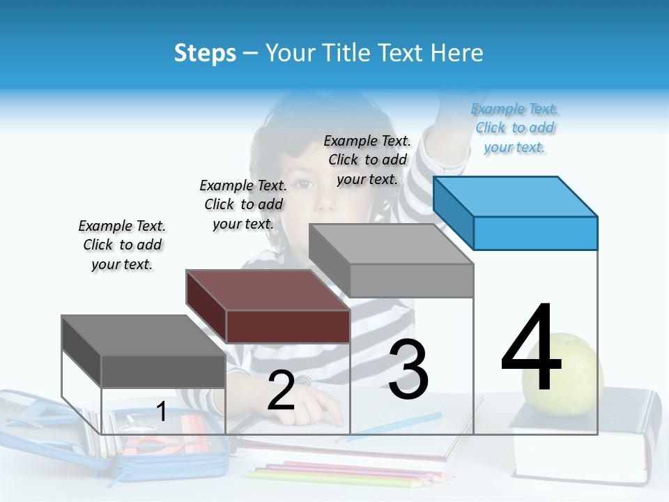 Picture Preschool Student PowerPoint Template