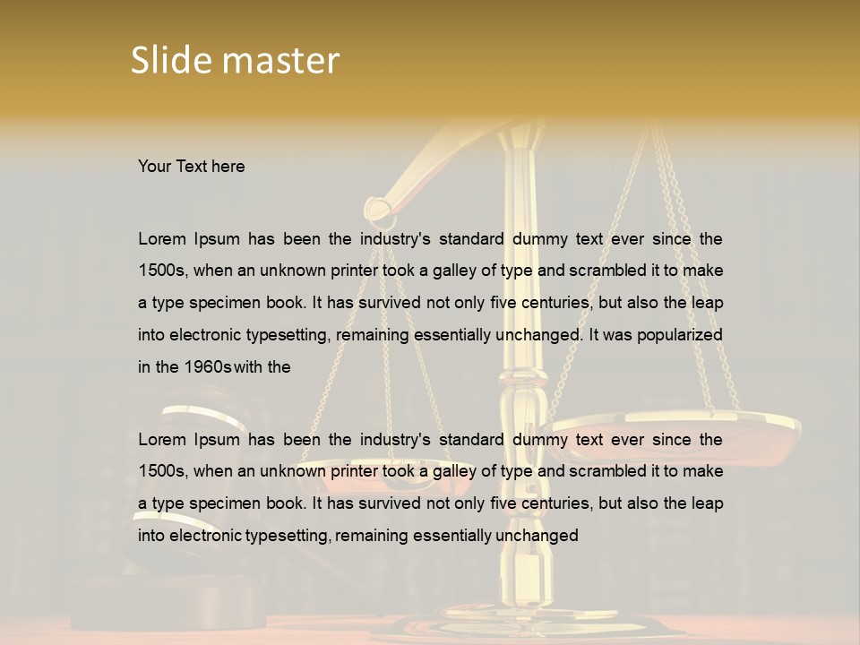 Authority Courthouse Copyspace PowerPoint Template